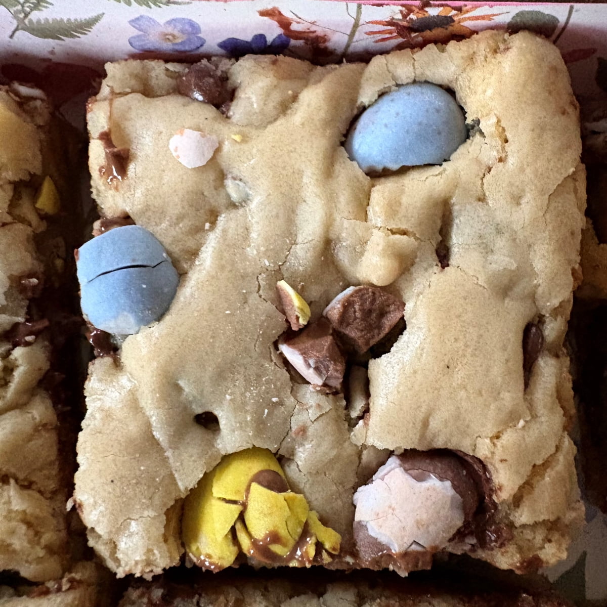 Congo Squares with Cadbury Mini Eggs – Easter Gourmet Chocolate Chip Bars, Qty. 6