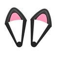thumbnail image 2 of Decoración de auriculares estéreo shamjiam 2 piezas de gato desmontables negro rosa, 2 of 9
