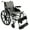 Silver, variant on Karman S-115 Ergonomic Ultra Lightweight Manual Wheelchair with Swing Away Footrests and Mag Wheels in Rose Red, 18" Seat Width