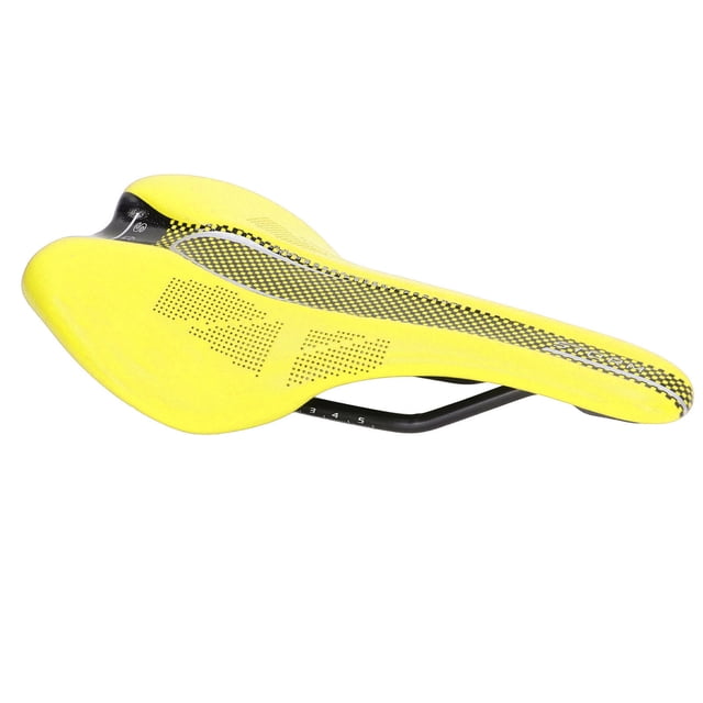 Mountain Bike Saddle, Ergonomic Design Universal Mountain Bike Cushion For Folding Bikes Yellow