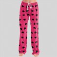 thumbnail image 2 of KPOPLK Wide Leg Sweatpants for Women Men Baggy Casual Drawstring Sweat Pants Trendy Athletic Grunge Clothes(Hot Pink,M), 2 of 5