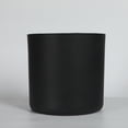 thumbnail image 3 of WRXELAN Round Concrete Planter Set of 2, Large Outdoor Indoor Handmade Rustic Decorative Planter Pots with Drainage Holes for Home Garden Patio, 13" x 13" & 16" x 16"(black), 3 of 7