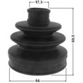 thumbnail image 2 of Febest BOOT OUTER CV JOINT KIT 64X69.5X17.3 # 0217-J10R OEM 39241-2U625, 2 of 2