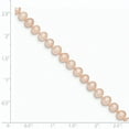 thumbnail image 3 of 14K Or Jaune 5-6mm FW Rose Cultivé Près de Collier de Perles Rondes 24 Pouces, 3 of 3