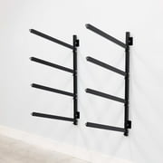 Kayak Wall Mount, 4 Level Garage Hanger, Black Steel