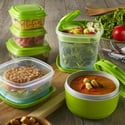 Fit & Fresh 17 Piece Fresh Selects Food Storage Container Set (Green)