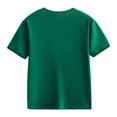 thumbnail image 5 of Zanarzt Toddler Boy Summer Tee Shirts Kids' Tees Crewneck Cotton Solid T Shirts Boys Girls Short Sleeve Toddler Comfort Soft T Shirt Undershirt Tops Dark Green,9-10 Years, 5 of 8