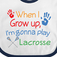 thumbnail image 4 of Inktastic Lacrosse Baby Boys or Girls Baby Bib, 4 of 4