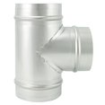 thumbnail image 1 of Conector de ducto QWORK, adaptador de manguera de 3 vías en forma de T, 4 pulgadas, metal, 1 of 8