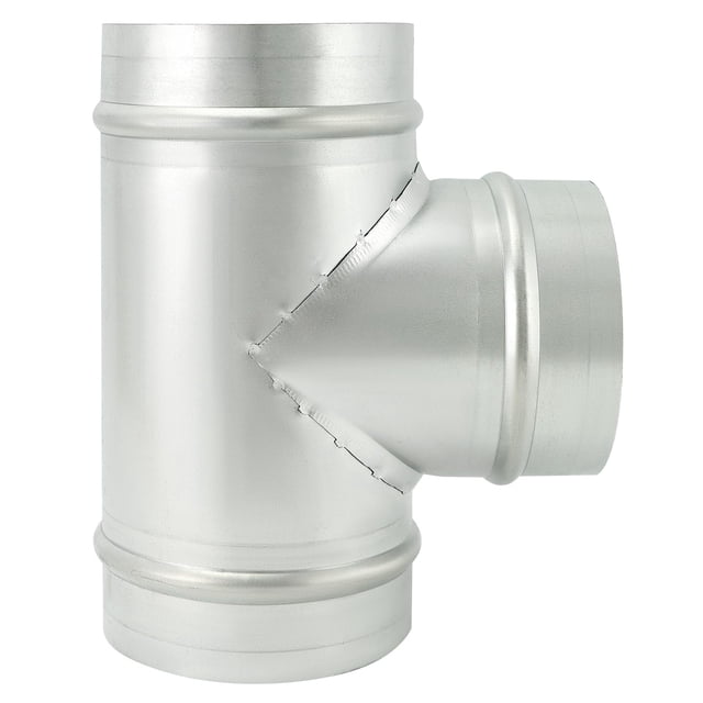 Conector de ducto QWORK, adaptador de manguera de 3 vías en forma de T, 4 pulgadas, metal