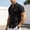 Black, variant on Men's Button Down Short Sleeve Shirt Casual Cotton Linen Summer Beach Hiking Shirts with Double Work Pocket Size 3XL Black