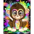 thumbnail image 2 of Sheena Pike Art 12x14 White Modern Wood Framed Museum Art Print Titled - Rainbow Lil Monkey, 2 of 4