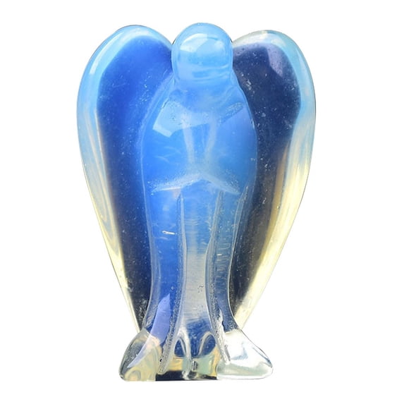 2PCS Angel Statue Natural Stone Pocket Guardian Angel Figurines For Your Love Prayer Home Decor Gifts