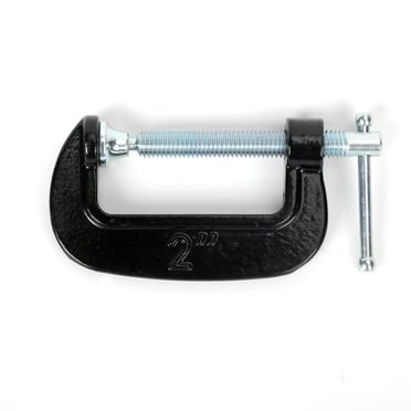 Hyper Tough 2-inch C-Clamp with Cast Iron Construction