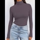 thumbnail image 5 of Camisetas de Larga para Mujer, Ropa Interior Térmica Básica de Otoño, Ropa de Invierno Oscuro XL, 5 of 10