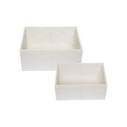 White Wooden Crates, Set of 2