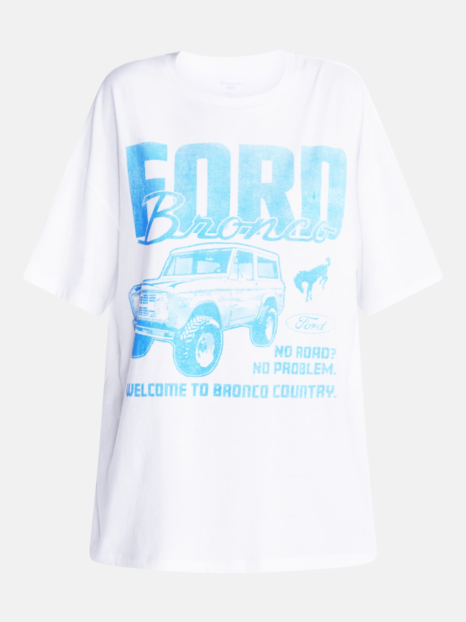 No Boundaries Ford Bronco Country Graphic Boyfriend Tee, Women's XXS-XXL