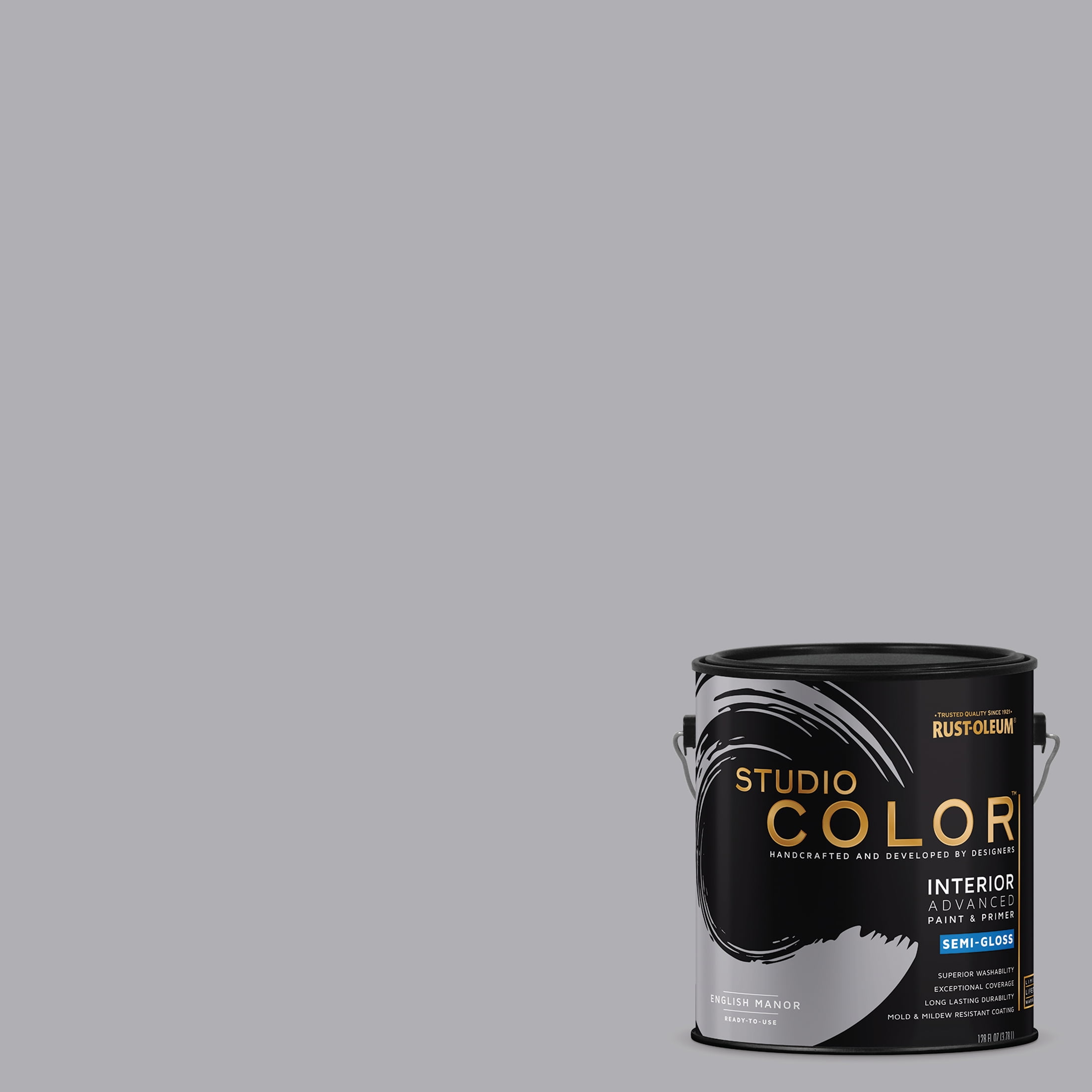 English Manor, Rust-Oleum Studio Color Interior Paint + Primer, Semi-Gloss Finish, Gallon