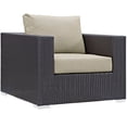 thumbnail image 4 of Modway Convene 8 Piece Outdoor Patio Sectional Set in Espresso Beige, 4 of 8