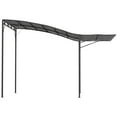thumbnail image 2 of Outsunny 10' x 8' Outdoor Pergola and Patio Gazebo, Extendable Side Awning, Sun Shade Shelter for Garden, Camper, Deck, Doors and Windows, Dark Gray, 2 of 9