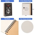 Prina 76 Pack Drawing Set Sketching Kit, Pro Art Supplies With 3 Color Sketchbook Include Tutorial Colored Graphite Charcoal Watercolor