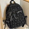 thumbnail image 5 of Gaexia School Bag,Versatile Bowknot Backpack, Lightweight Casual Patchwork Daypack for Students School Travel Commute, Bow Backpack, 5 of 7