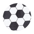 thumbnail image 1 of Football Pattern Rug Round Design Floor Mat Computer Chair Cushion Ground Mat, 1 of 6