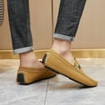 thumbnail image 4 of Big Size Men's Casual Loafers Slip On Leather Shoes Comfortable Lightweight Driving Shoes Male Moccasins Classic Penny Loafer Flats Boat Shoes Outdoor Walking Shoes, 4 of 9