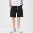thumbnail image 5 of Pantalones cortos blancos para hombre 2024, de verano, transpirables, de color liso, para correr, 5 of 5