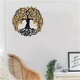 thumbnail image 7 of Sdcart Metal Tree of Life Decor, Metal Wall Decor, Tree Art Wall Decor, Metal Wall Art, Tree of Life Decor, Living Room Bedroom Indoor Outdoor Metal Wall Art Hangings (04), 7 of 7