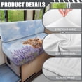 thumbnail image 6 of Yuyamidu Highland Cow RV Dinette Cushion Covers Lavender RV Couch Covers for Sofa Replacement RV Cushion Covers Set Stretchable Camper Cushion Slipcovers, 6 of 7