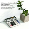 thumbnail image 5 of Deli 12-Digit Desktop Calculator, Battery & Solar Powered Standard Calculator with Extra Large LCD Display for Office Business School Home Daily Use Students, 5 of 6