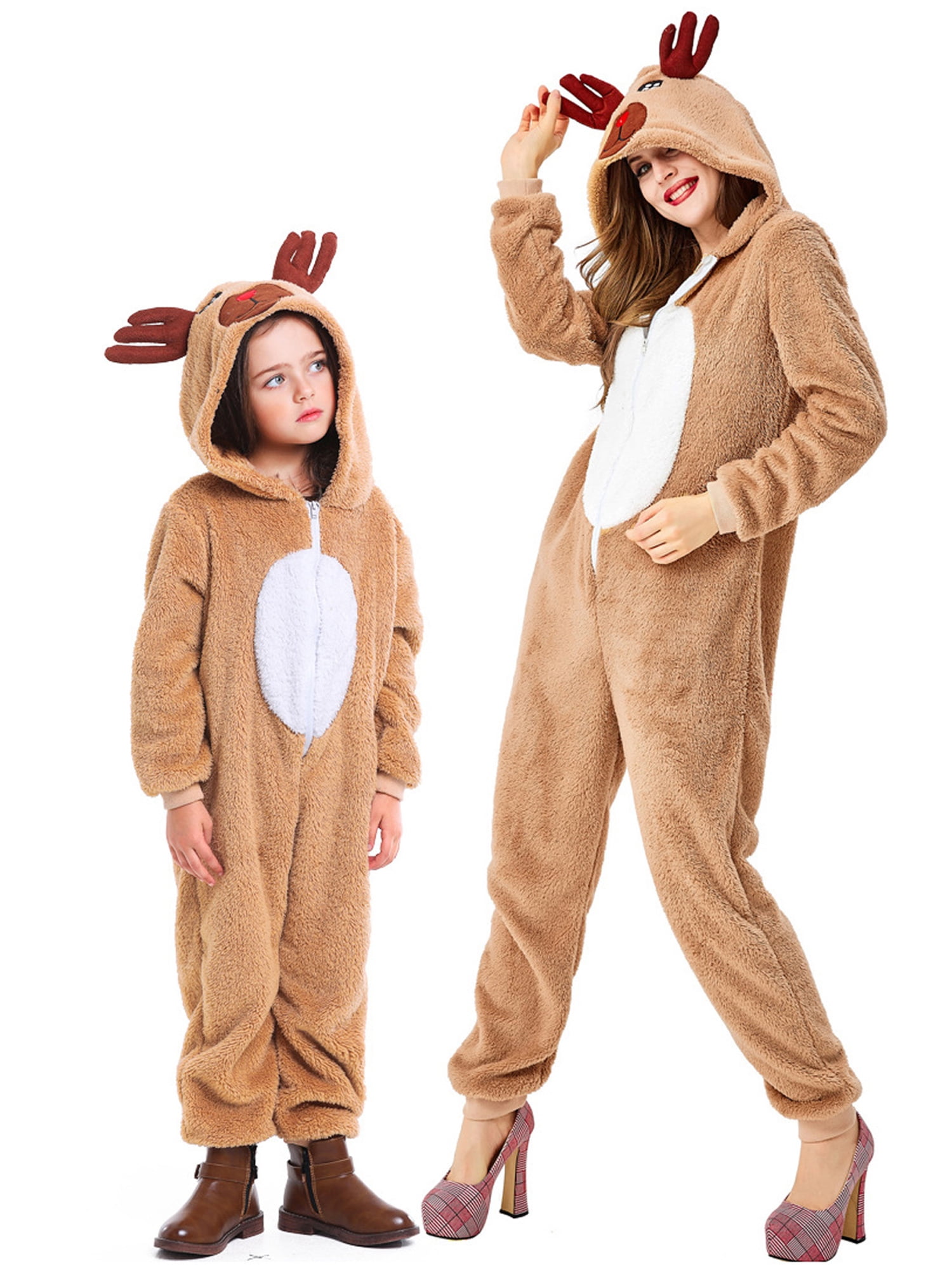 Ma&Baby Family Christmas Matching Kid Reindeer Pajamas Deer Costume