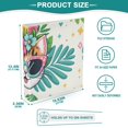 thumbnail image 5 of Happy Cats Faces Flowers Sunglasses 3 Ring Binders 1.5 inch Hardcover File Folders with Interior Pockets A4 Size Organizer for School Office Hospital, 5 of 8
