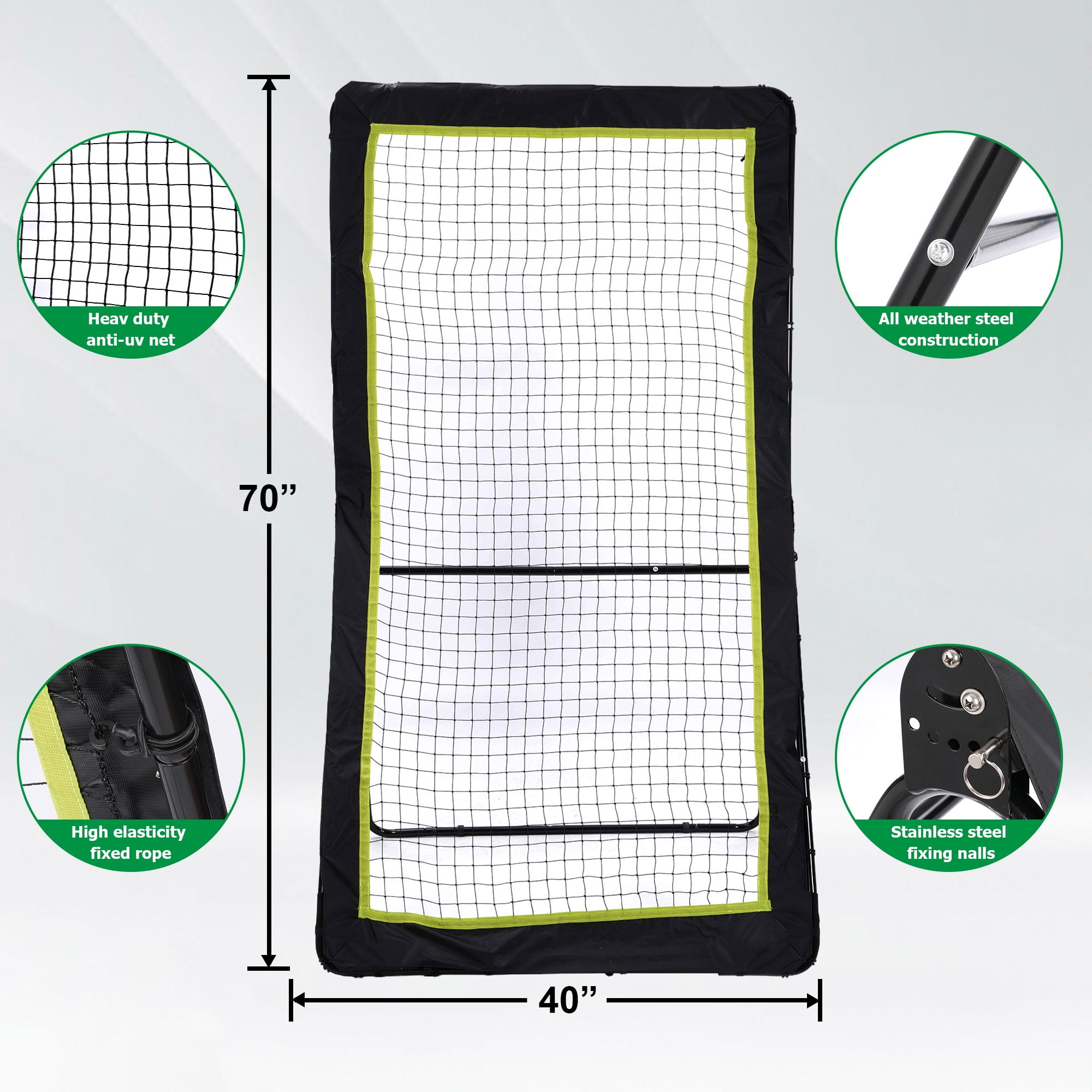 Victorem Lacrosse Rebounder For Backyard - 6x4 Ft. Lacrosse Bounce Back - View #3