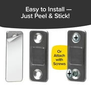 Ruby Monkey Magnets AS-SEEN-ON-TV, Ultra-Thin Magnetic Plates Keep It All Shut, Fast and Easy Installation, Just Peel & Stick, Slim Design Fits Virtually Anywhere, Cabinets, Drawers & More, 8 Sets
