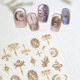 thumbnail image 2 of Calcomanías para uñas BLGTGH con relieve 5D de estrellas y lunas, 2 of 7