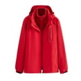 thumbnail image 1 of LSLJS Women's Winter Windproof Three-In-One Outdoors Sports Warm Jacket( Red, XL), 1 of 2