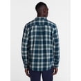 thumbnail image 3 of George Men's and Big Men's Double Pocket Flannel Shirt, Sizes XS-3XLT, 3 of 5