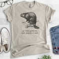 thumbnail image 2 of Go Find Someone Who Builds A Dam Beaver Shirt, Unisex Women's Men's Shirt, Animal Joke Tee, Clever Animal, Light Silk Gray, X-Large, 2 of 6