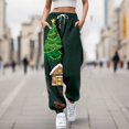 thumbnail image 2 of Zhuashum Christmas Work Pants Womenstraight Leg Jogger Trousers Xmas Tree Print Bottom Sweatpants Pockets High Waist Sporty Gym Athletic Fit Jogger Pants Fashion Wear Blue 2Xl, 2 of 4