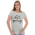 thumbnail image 4 of Always Believe Yourself Motivational Womens Fitted Plus Size Graphic Tee Brisco Brands 3X, 4 of 5