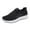 Black, variant on TIREOW Womens Orthopedic Bowling Shoes Soft Soles Light-Weight Breathable Mesh Athletic Slip on Fashion Sneakers Lace Up Vintage Flat Walking Four Seasons Shoes