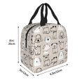 thumbnail image 4 of Kdxio Puppy Print Insulated Lunch Bag,Reusable Tote Lunch Box for Women Men,Leakproof Cooler Lunch Bags for Work Office Travel Picnic, 4 of 6
