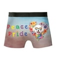 thumbnail image 2 of Peace Love Pride Bichon Frise with Rainbow Sunglasses LGBT LGBTQ+ All Over Print Boxer Briefs Underwear for Men Dad Bichons Dog Lovers Gifts Idea - 01004, 2 of 6