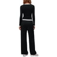 thumbnail image 3 of New Fashion Women's Casual Sets Long-sleeved T-shirt Wide-leg Trousers Sportswear Women's Clothing conjuntos de pantalones, 3 of 3