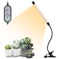 thumbnail image 2 of Mistaha USB Plant Grow Light Sunlight White Full Spectrum Angle Adjustable Desktop Clamp Growing Lamp for Indoor Plants 5 Dimmable Levels 4/8/12H Timer, 2 of 8