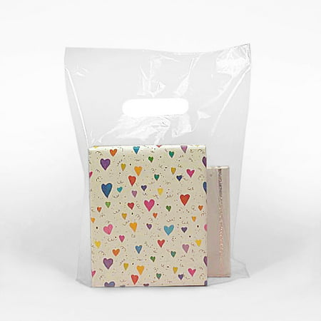 Clear Plastic Bags with Handles 20&quot; X 20&quot; | Quantity: 500 Gusset - 5&quot; by Paper Mart - www.ermes-unice.fr