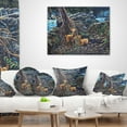 thumbnail image 4 of Designart Deer in Forest - Landscape Painting Throw Pillow - 18x18, 4 of 5