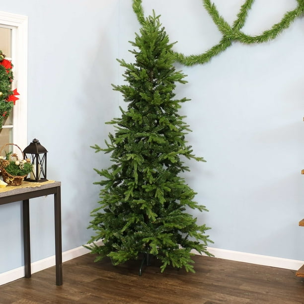 Sunnydaze Tall, Slim and Stately Christmas Tree Indoor Unlit PVC